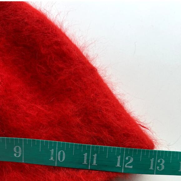 Carol Ann Ambrose Fuzzy Bucket Hat Womens Red Fur Vintage Winter Classic Casual main image 9